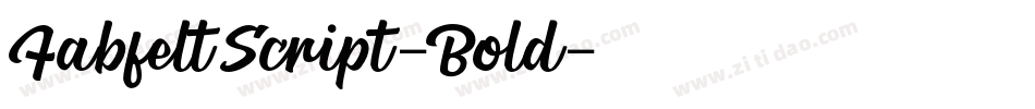 FabfeltScript-Bold字体转换
