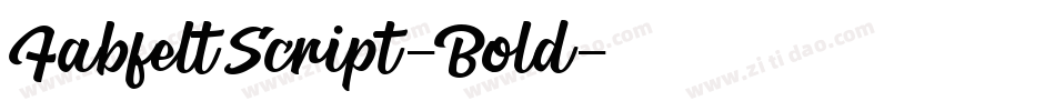 FabfeltScript-Bold字体转换