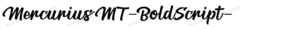 MercuriusMT-BoldScript字体转换