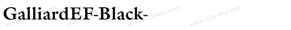 GalliardEF-Black字体转换