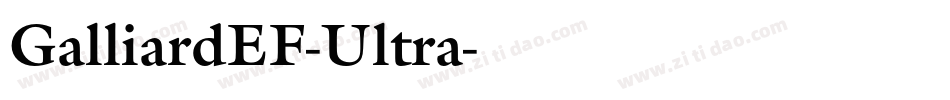 GalliardEF-Ultra字体转换