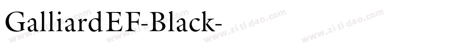 GalliardEF-Black字体转换