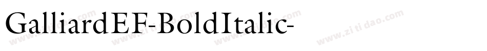 GalliardEF-BoldItalic字体转换