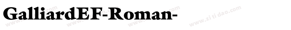 GalliardEF-Roman字体转换