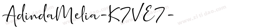 AdindaMelia-K7VE7字体转换