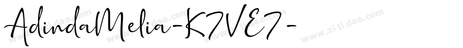 AdindaMelia-K7VE7字体转换