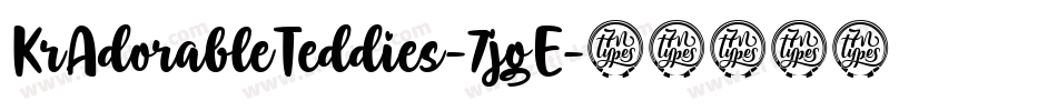 KrAdorableTeddies-7jgE字体转换
