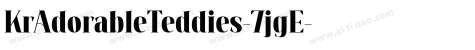 KrAdorableTeddies-7jgE字体转换