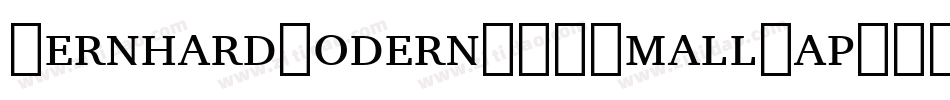 BernhardModernBT-SmallCap字体转换