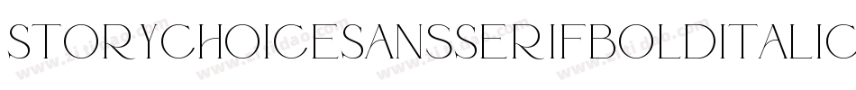 StoryChoiceSansSerifBoldItalic-YWnv字体转换