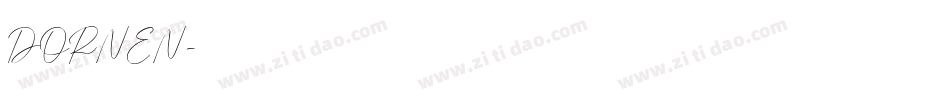 DORNEN字体转换