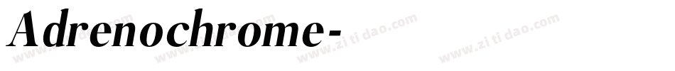 Adrenochrome字体转换