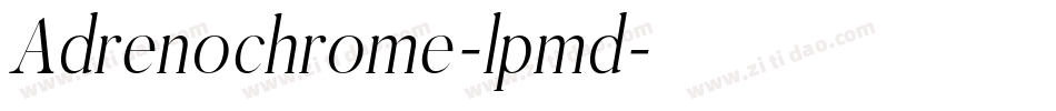 Adrenochrome-lpmd字体转换