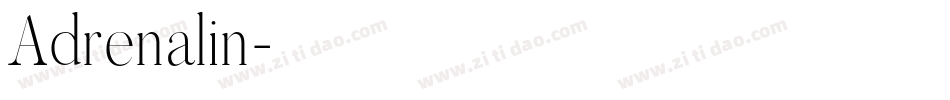 Adrenalin字体转换