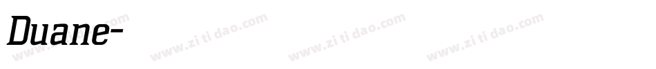 Duane字体转换