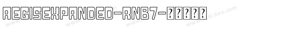 AegisExpanded-rnB7字体转换