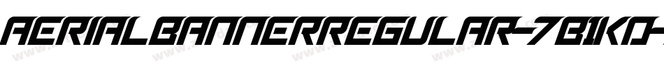 AerialBannerRegular-7B1KD字体转换