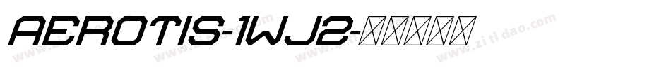 Aerotis-1Wj2字体转换