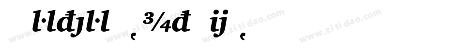 CharterBT-Italic字体转换