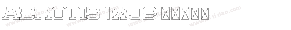 Aerotis-1Wj2字体转换