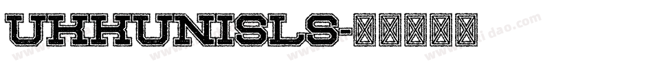 UKKUniSls字体转换