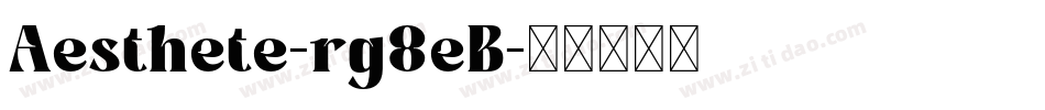 Aesthete-rg8eB字体转换