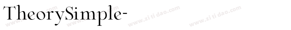 TheorySimple字体转换