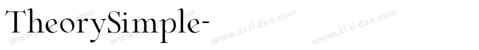 TheorySimple字体转换