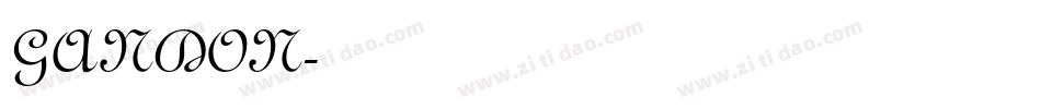 GANDON字体转换