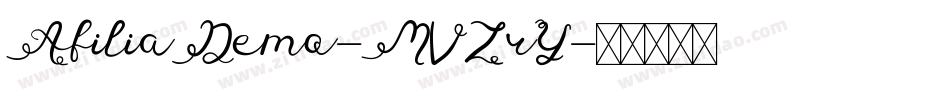 AfiliaDemo-MVZrY字体转换