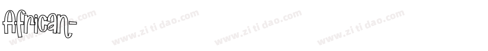 African字体转换