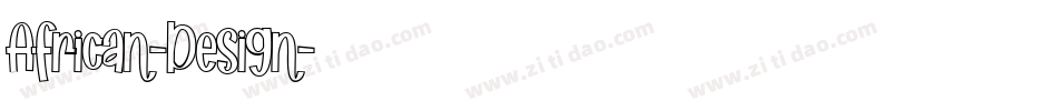 African-Design字体转换