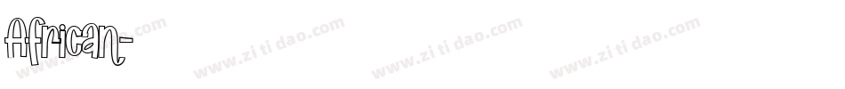 African字体转换