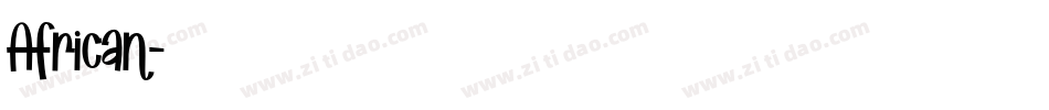 African字体转换