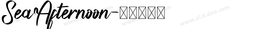 SeaAfternoon字体转换