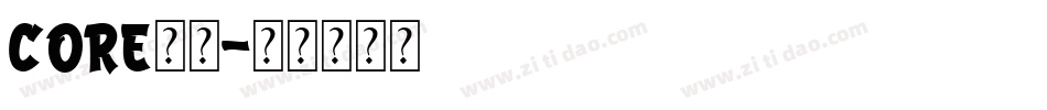 core字体字体转换