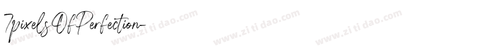 7pixelsOfPerfection字体转换