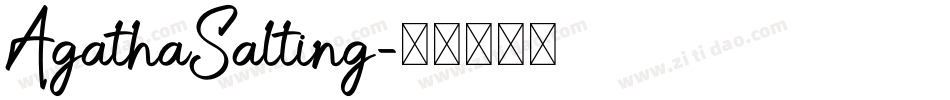 AgathaSalting字体转换