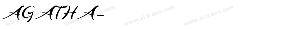 AGATHA字体转换