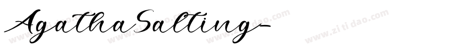 AgathaSalting字体转换