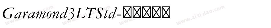 Garamond3LTStd字体转换