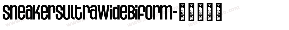 SneakersUltraWideBiform字体转换