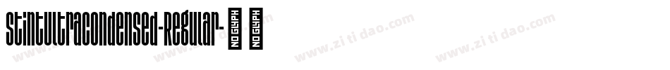 StintUltraCondensed-Regular字体转换