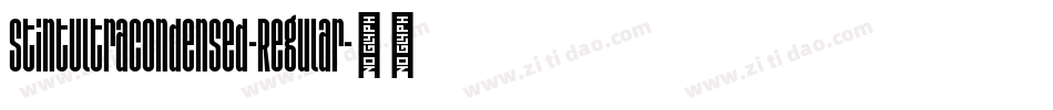 StintUltraCondensed-Regular字体转换