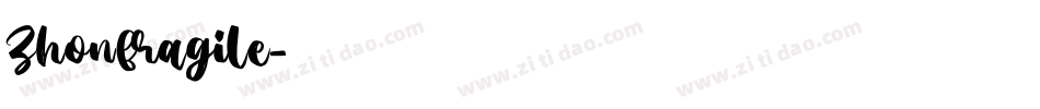 Zhonfragile字体转换
