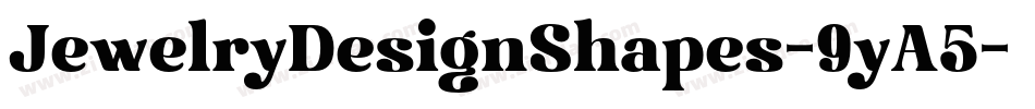 JewelryDesignShapes-9yA5字体转换