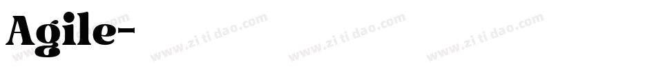 Agile字体转换