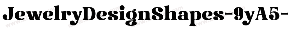 JewelryDesignShapes-9yA5字体转换