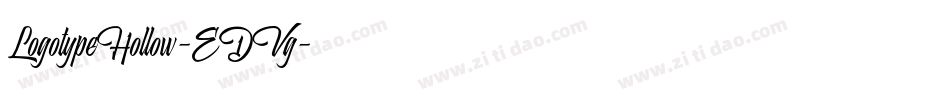 LogotypeHollow-EDVg字体转换
