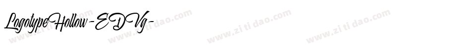 LogotypeHollow-EDVg字体转换
